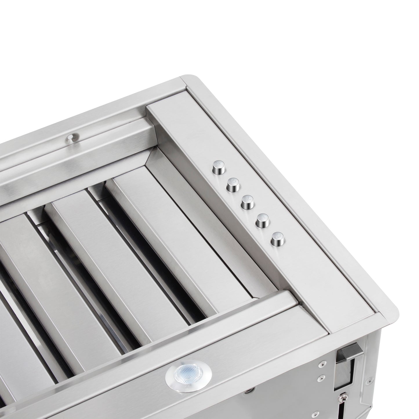 Forno Frassanito 60-Inch Recessed Range Hood, Stainless Steel Baffle Filters, LED Lighting